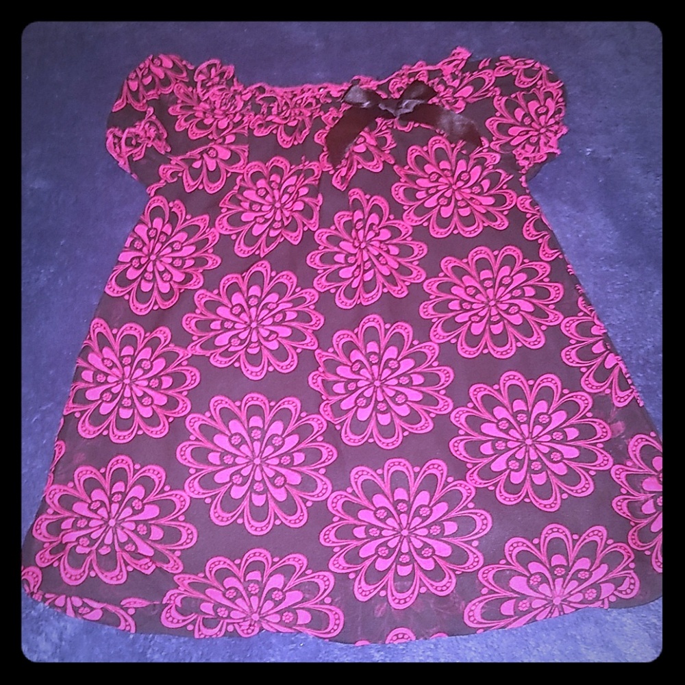 Girls pink and black blouse